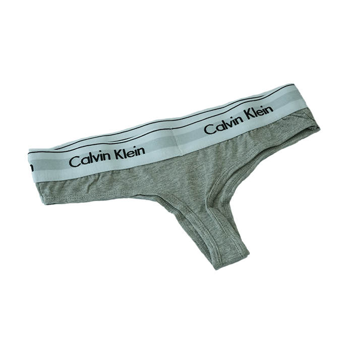 Calvin Klein Mujer Tanga Gris